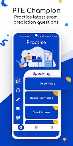 Android application PTE Champion - PTE Practice screenshort