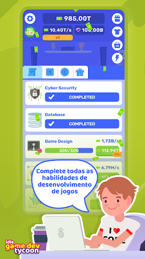 Visualização do aplicativo