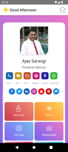 Android application Ajay Sarangi screenshort