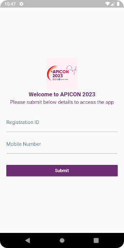 Android application APICON 2023 screenshort