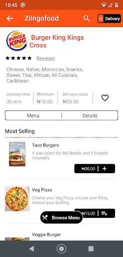 Ziingo Food Delivery Nigeria Screen 3