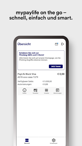Android application myPayLife screenshort
