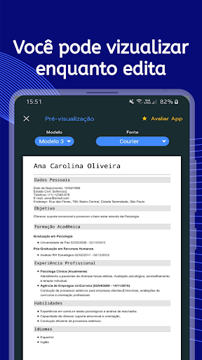 Currículo Fácil e Rápido Screen 2