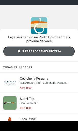 Android application Porto Gourmet screenshort