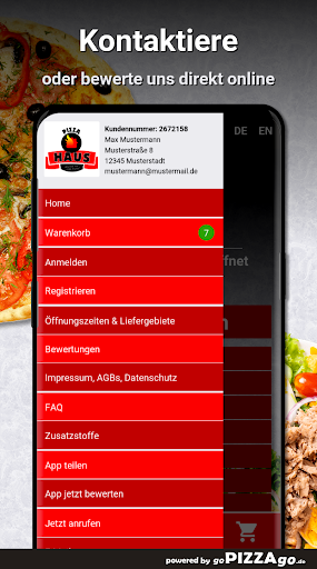 Pizzahaus Herne Screen 3