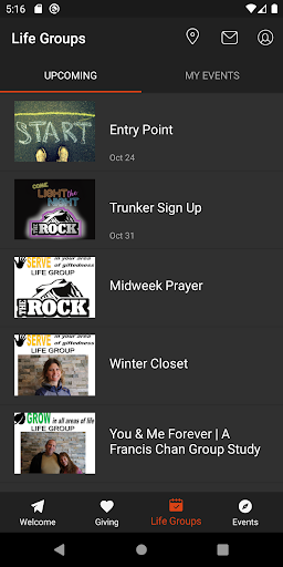The Rock Church: Mountain Home Screen 2