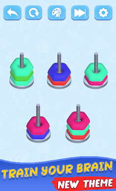 Color Hoop Stack - Screenshot 1
