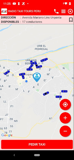 Android application RADIO TAXI TOURS PERU-CLIENTE screenshort