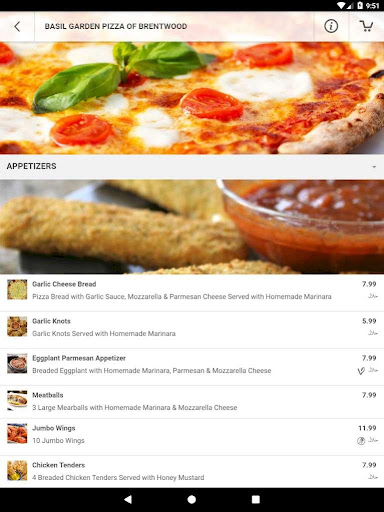 Basil Garden Pizza Screenshot