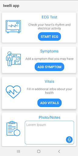 iWelli Clinic app Screen 2