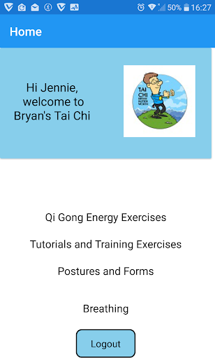 Android application Bryan's Tai Chi screenshort