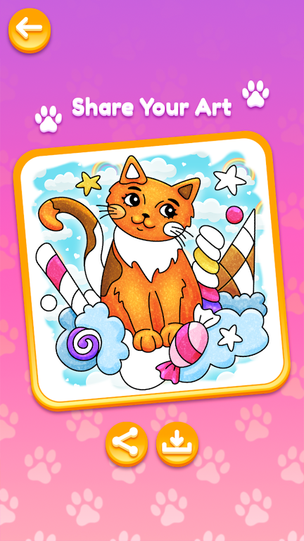 Glitter Kitty Cats Coloring MOD APK 01