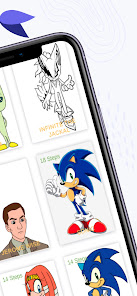 Captura 2 How to draw Sonic characters android