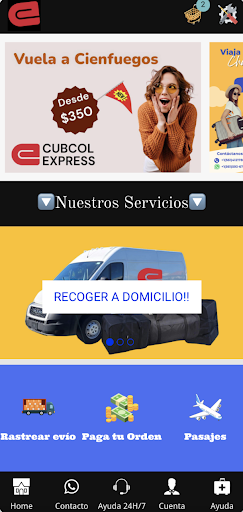 Android application Cubcol Express screenshort