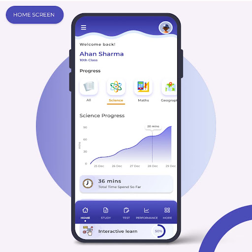 eSanSys Student App Screen 2