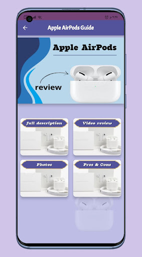 Android application apple airpods Guide screenshort