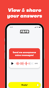 frfr: anonymous voice messages