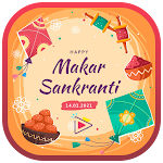 Cover Image of Tải xuống Makar Sankranti Vid Status : Kites Day Video Maker 1.0 APK
