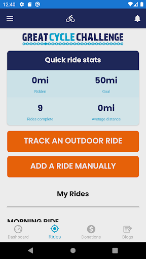 Great Cycle Challenge USA Screen 3