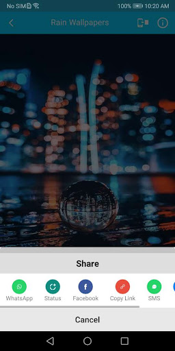 Raining Wallpaper Screen 3