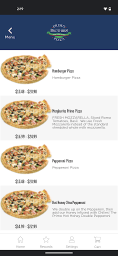 Primo Brothers Pizza Screen 3