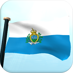 Imaginea pictogramei San Marino Steag 3D
