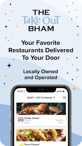 Android application The Take Out Bham screenshort