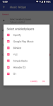 screenshot of Material Music Widget