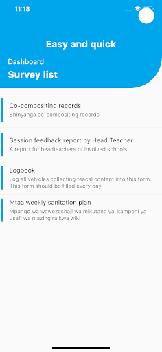 Wash Information System Screen 3