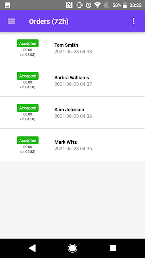 Square Menu - Admin App Screen 2