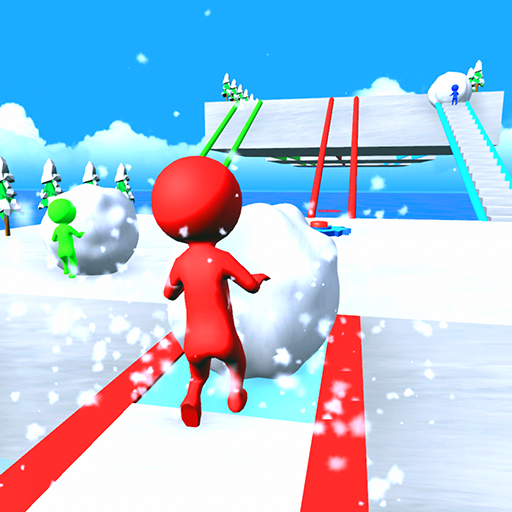 Snowball race snow game