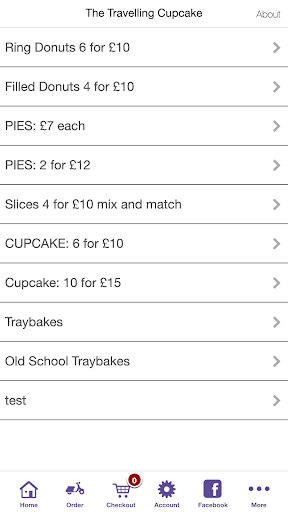 The Travelling Cupcake. Screen 2