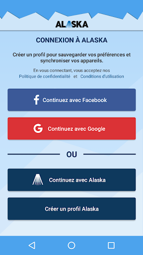 Android application Alaska screenshort
