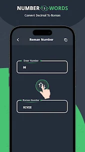 Numbers to Words Convertor App