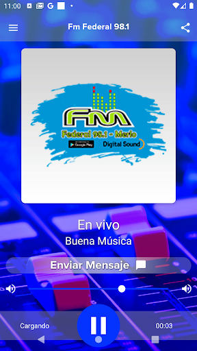 Android application Fm Federal 98.1 screenshort
