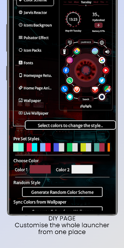 Jarvis Scifi: Epic Launcher Screen 3