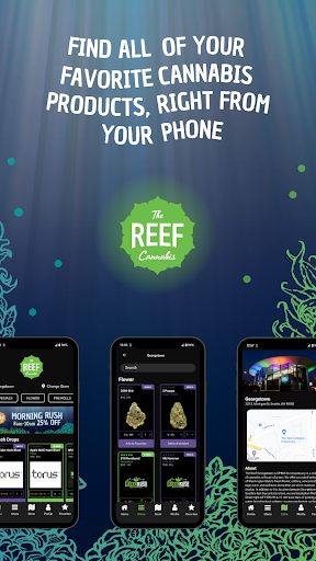 Android application The Reef Cannabis screenshort
