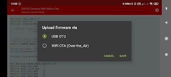 screenshot of ESP32 Camera Wifi Robot Car