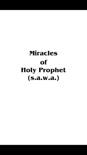 Miracles of Holy Prophet (s.a. Screen 2
