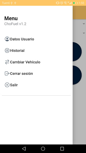 Android application choFuel screenshort