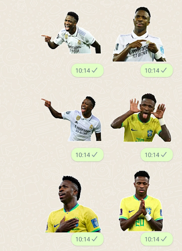 Vinícius Jr Stickers Screen 3