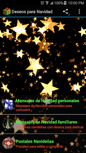 Android application Deseos para Navidad screenshort