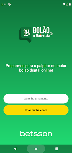 Android application Bolão O Bairrista screenshort