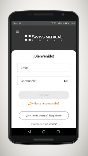 Android application Swiss Medical Prestadores screenshort