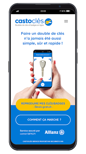 Android application castoclés screenshort