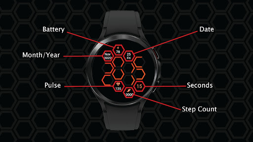 Hexagon - Digital Watch 24h Screen 2
