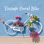 Cover Image of Unduh Vintage Floral Bike Theme  APK
