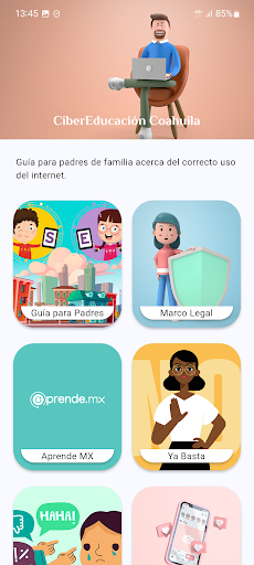 Android application CiberEducación Coahuila screenshort
