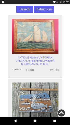 No Bids eBay Search Tool Screen 2