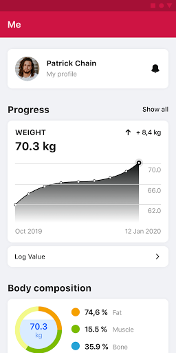 Inspire Fitness Club App Screen 3